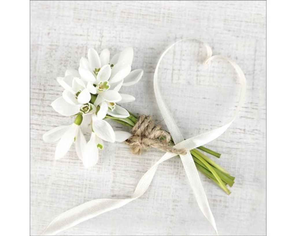 Glasbild White Spring I 30x30 cm