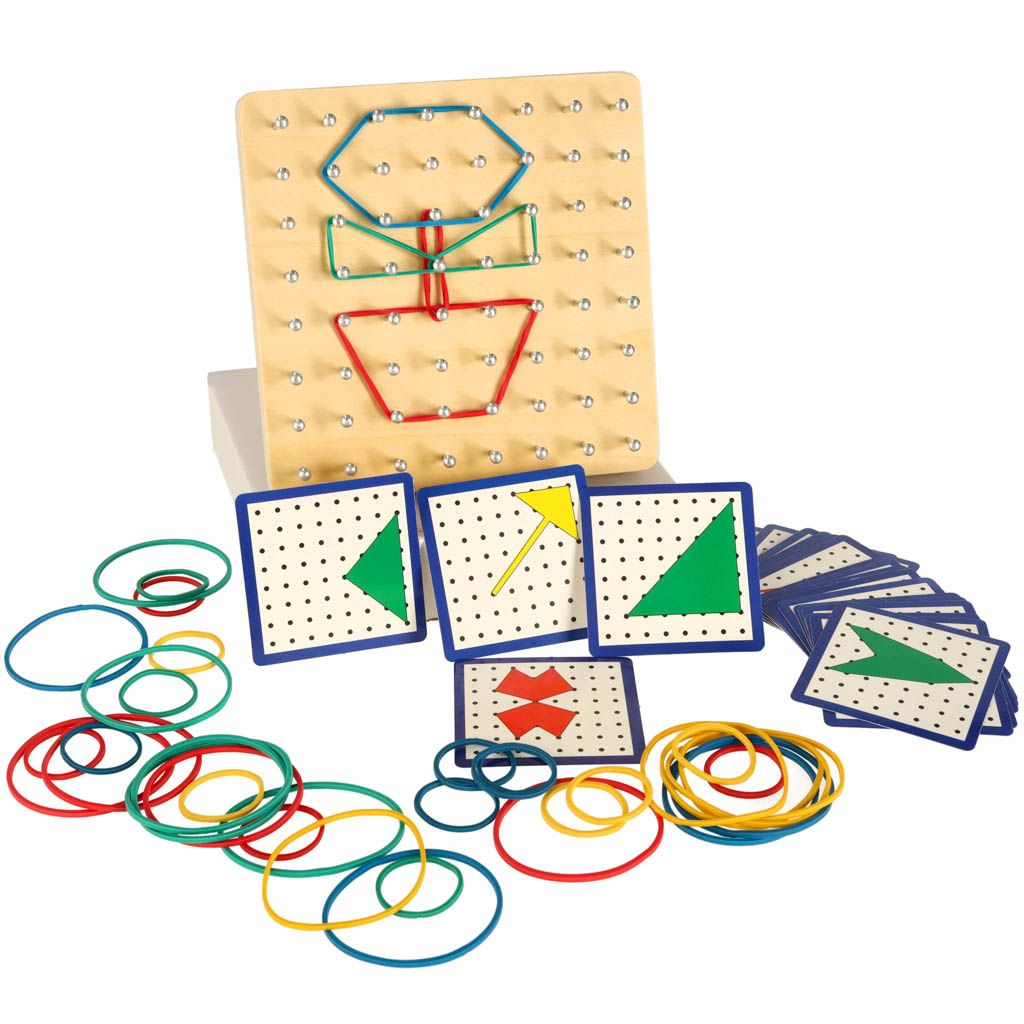 Geoboard geoplan dřevěná skládačka vytvářející tvary pomocí Obrázek produktu 7