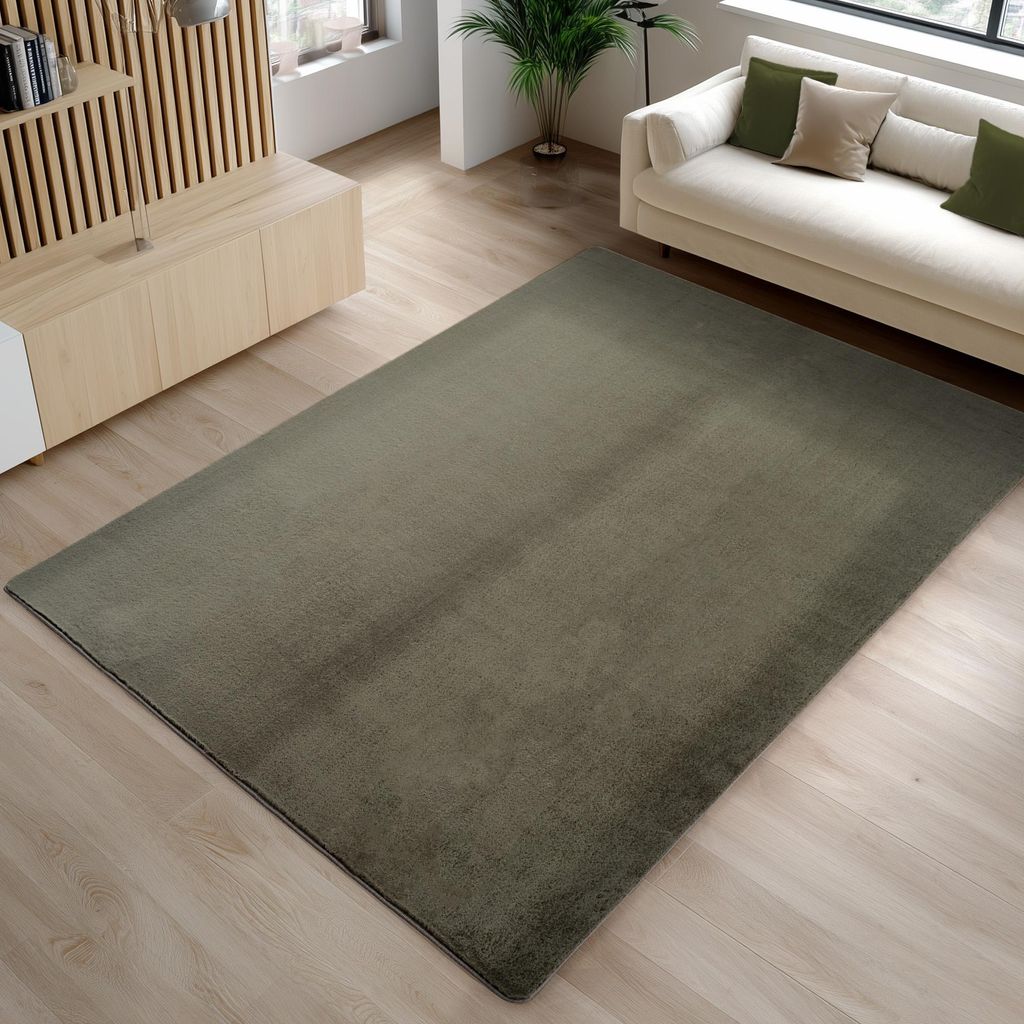 Carpetsale24 Waschbarer Kurzflor Teppich, rutschfest & Produktbild 