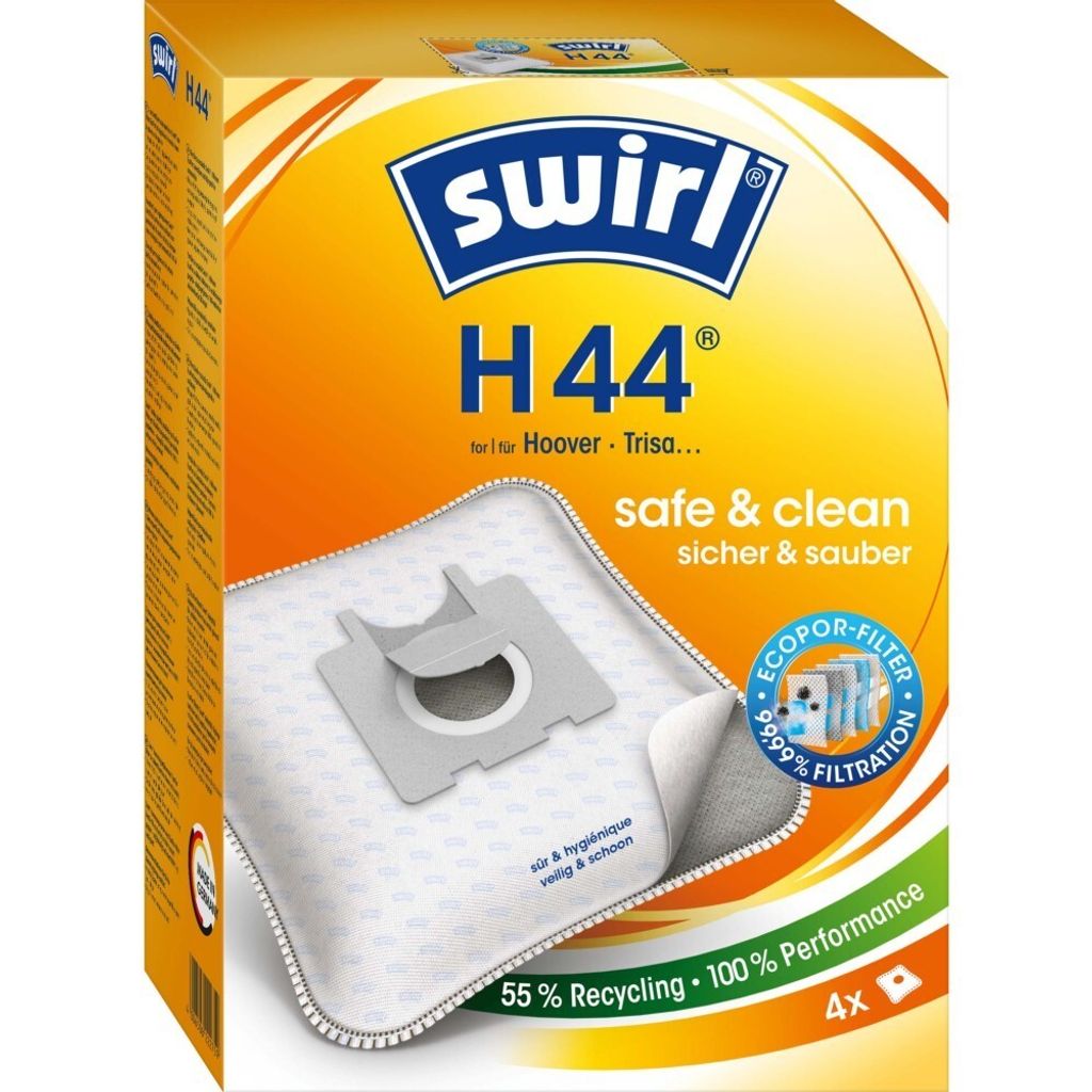 A product box for Swirl vacuum cleaner bags.