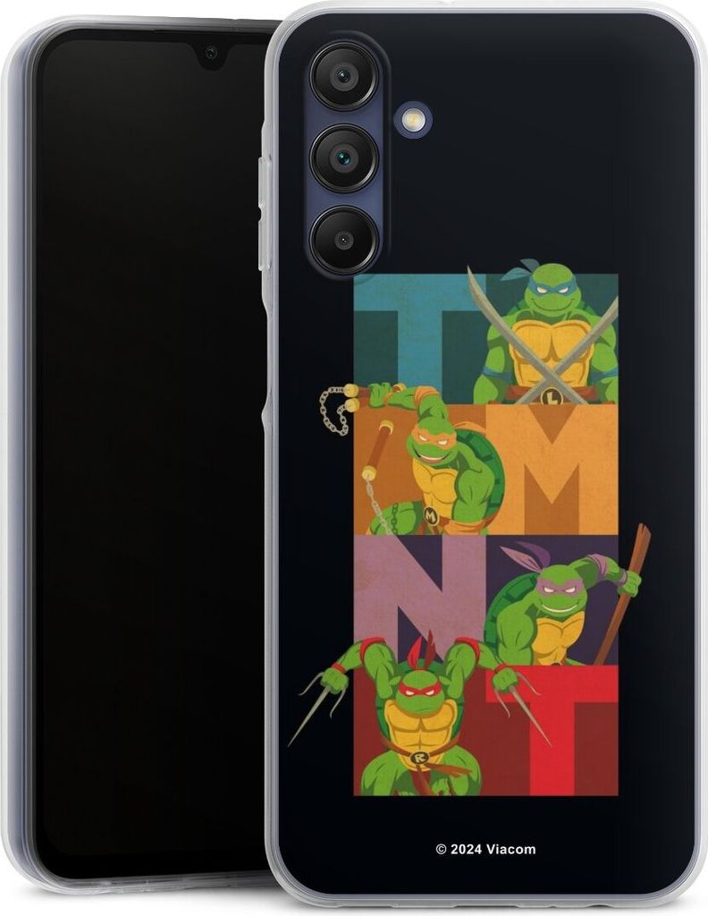 DeinDesign Handyhülle für Samsung Galaxy A15 Silikon Hülle Case Smartphone Schutzhülle Fanartikel Offizielles Lizenzprodukt Teenage Mutant Ninj...