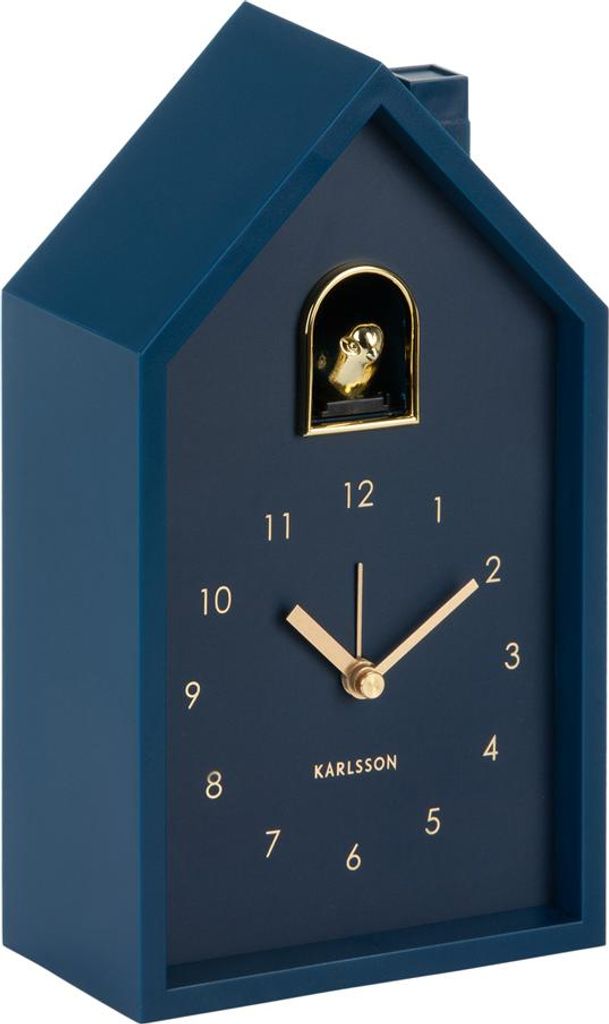 Karlsson - Wecker Modern Cuckoo Oro - Dunkelblau Produktbild 