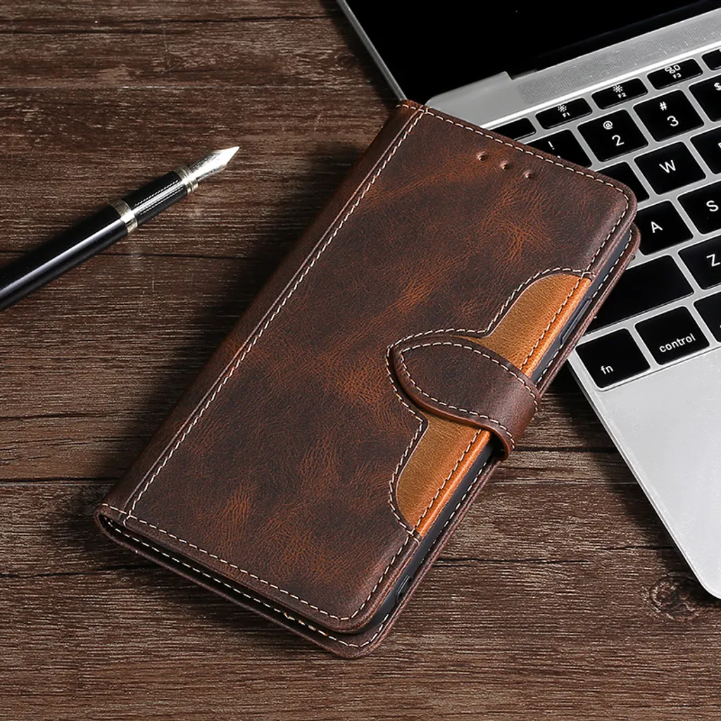 Custodia Libretto INF per Redmi Note 14 Pro Global - Marrone Vintage