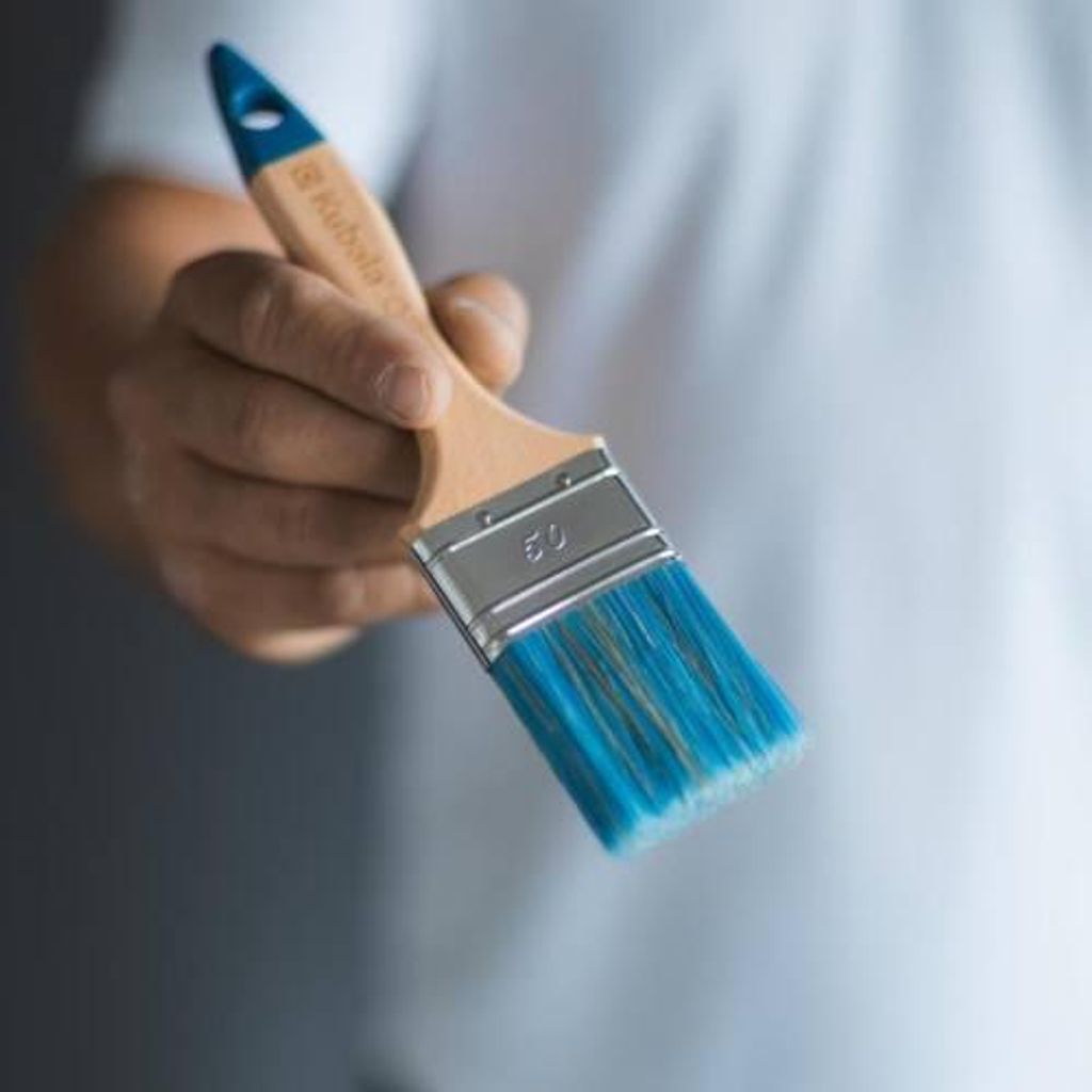 Flachpinsel, 70 mm, Farben auf Wasserbasis