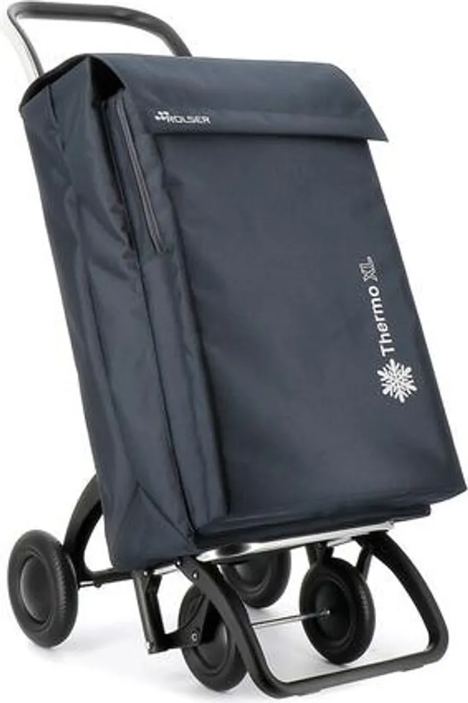 Chariot Rolser Thermo MF XL Pliable avec Sac Isotherme 4 Roues Gris