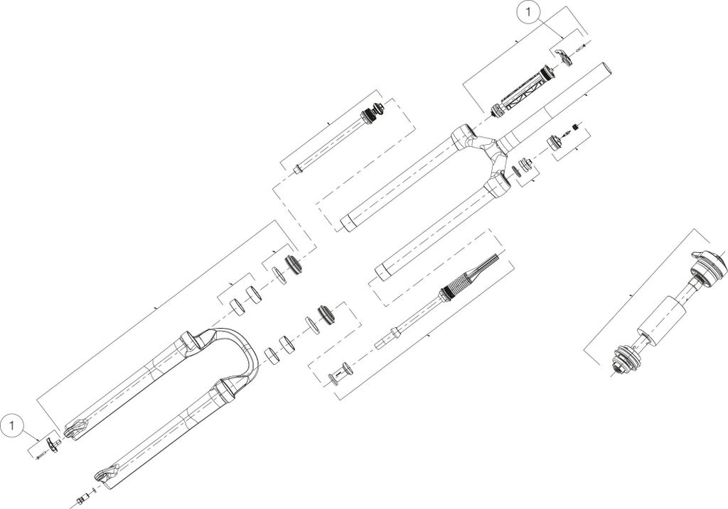 Manitou Verstellknopf Markhor 26 - präzise Gabel-Einstellung für maximale Kon...