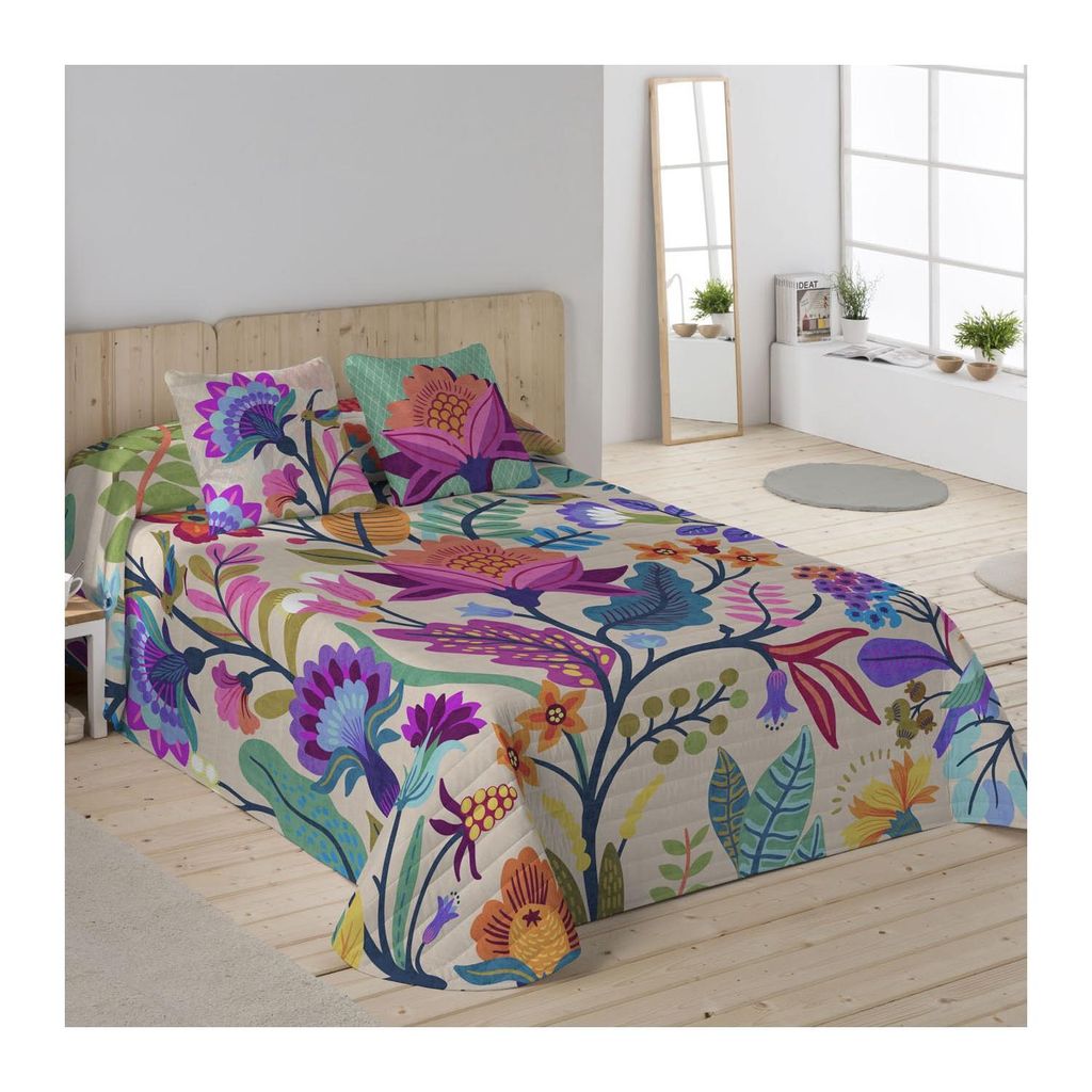 ICEHOME Bouti Marena Beige Tagesdecke 270 x 260 cm