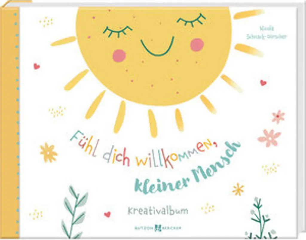 Fühl dich willkommen petit livre de naissance souvenir pour nouveau-né