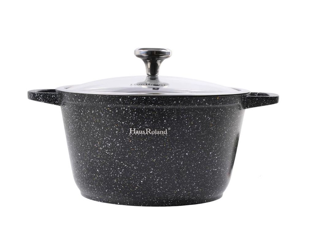 Granit Kochtopf 6L Ø26 cm Antihaft Marmorbeschichtung Produktbild 