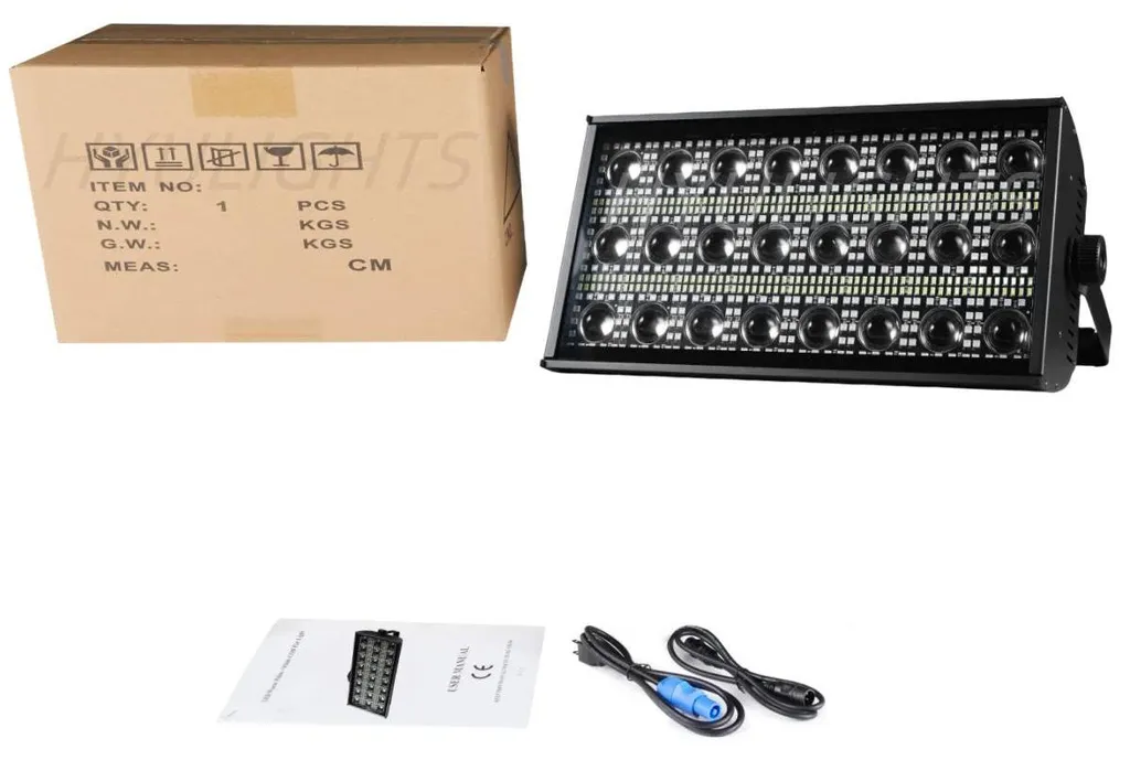 Projecteur de scène 300W puissant avec prise EU pour éclairage pro