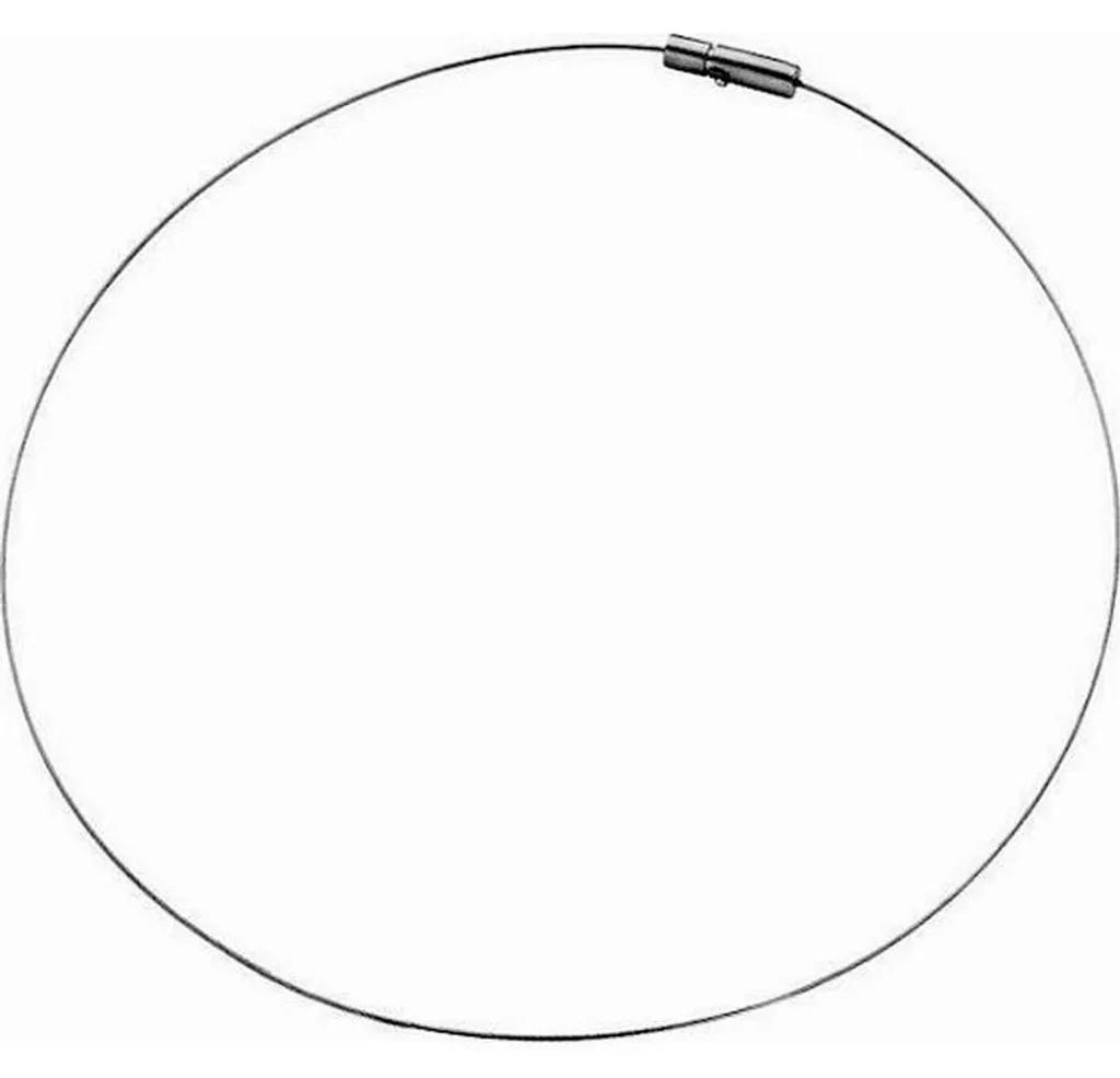 Collier anti-irritation en acier et titane pour peaux sensibles IJ098N42