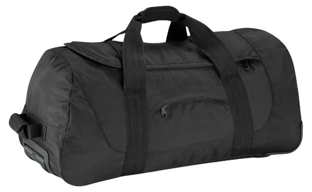 Voyagez léger avec le sac à roulettes Quadra 70L FK514 noir ultra maniable