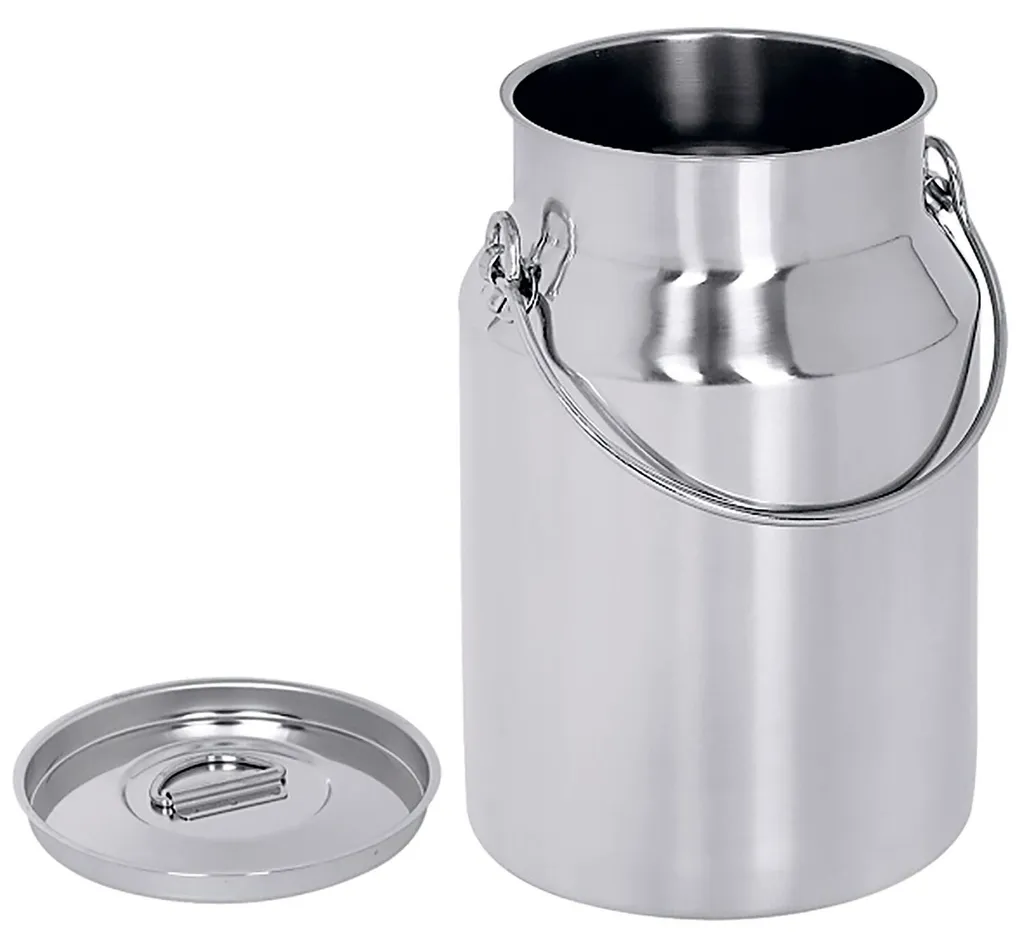 Pichet à lait professionnel de 50 cl en inox, hauteur 10 cm CONTACTO