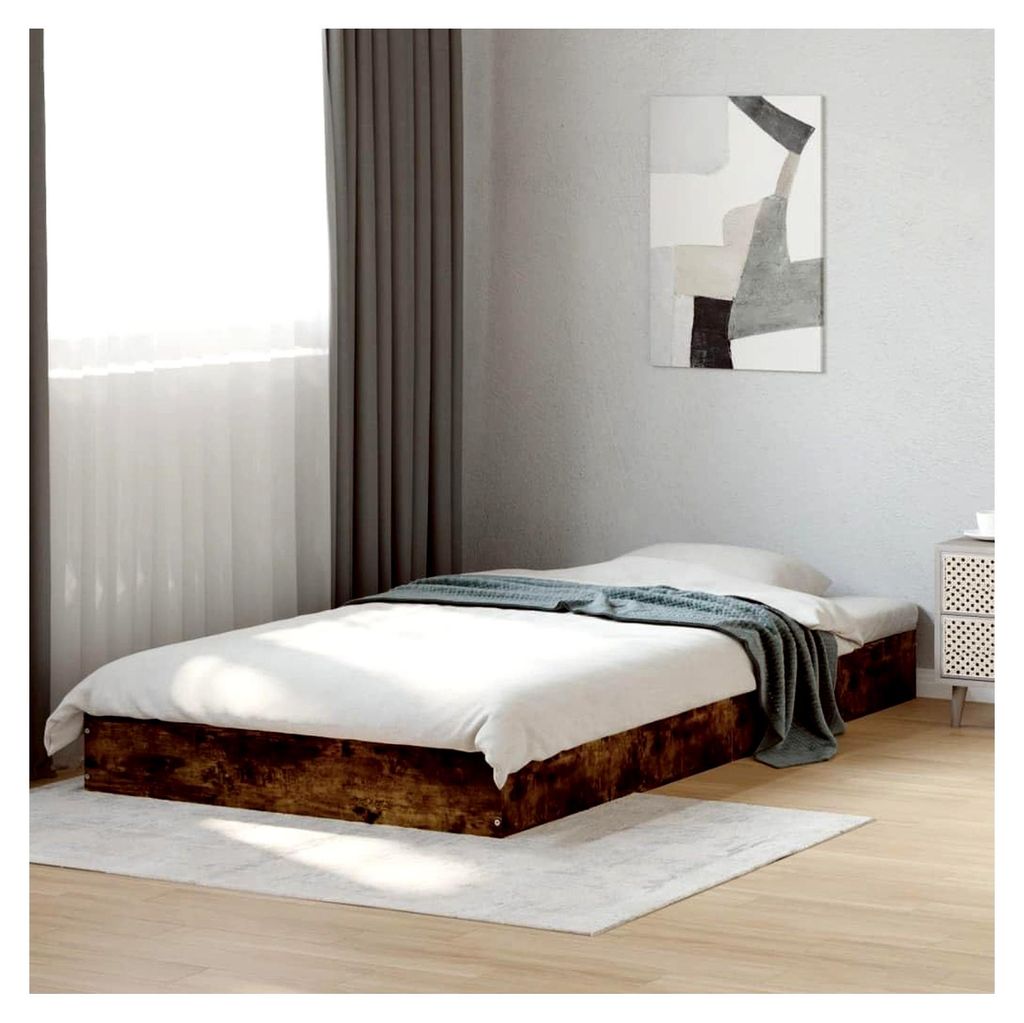 Beds & Accessories Einzelbett, 90 x 190 cm, rauchfarben