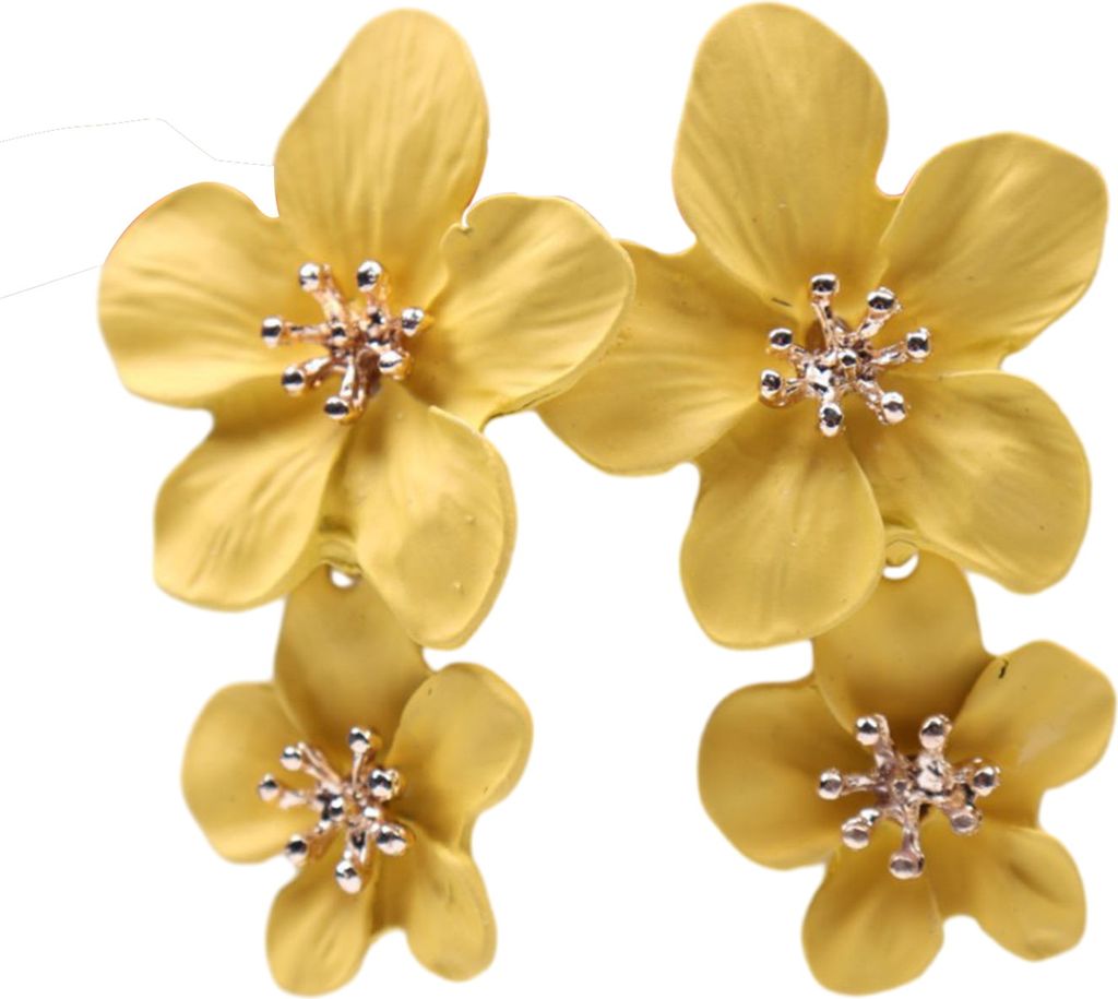 1 Paar bunte Blumenohrstecker, matte, helle Farbe, elegant, nicht allergisch, süße Blume, Ohrringe für Frauen und Mädchen, Modeschmuck, Geschenk