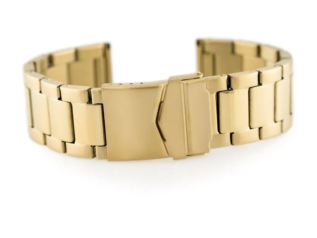 Bracelet Montre Or 22 mm 676G - Idéal pour Soirées et Business Chic