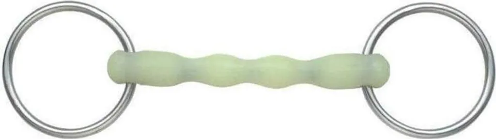 Imboccatura Shires Equikind Shaped Bar ER536 4.5" Verde Chiaro