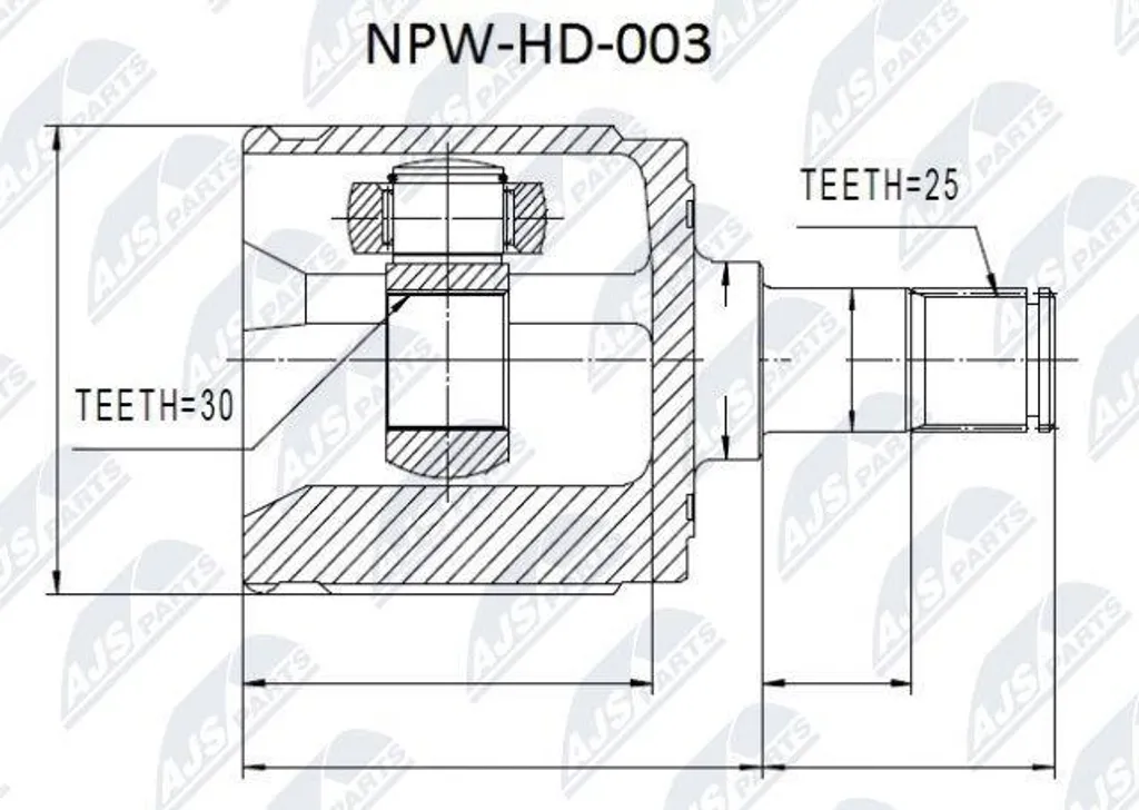 Kit de joints d'étanchéité pour arbre de transmission Civic et CRX