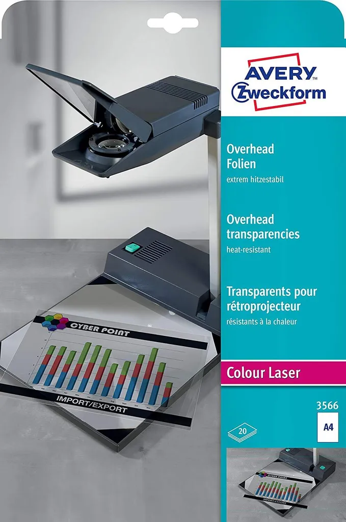 Lucidi A4 Avery Zweckform 3563: Stampa Laser senza Compromessi