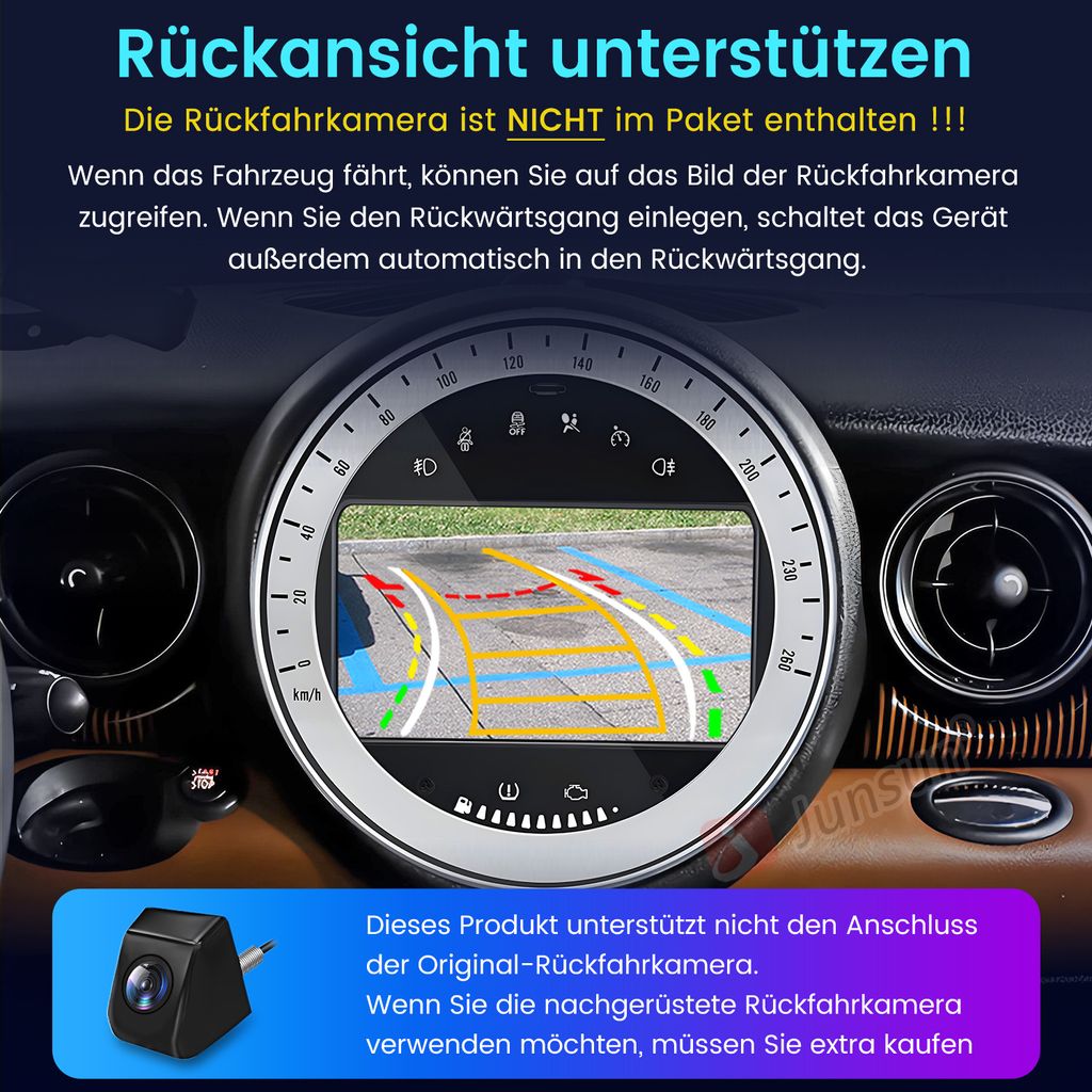 Android 13 Autoradio Für Mini Clubman/Cooper - 9 Zoll Mit CarPlay & Rückfahrkamera