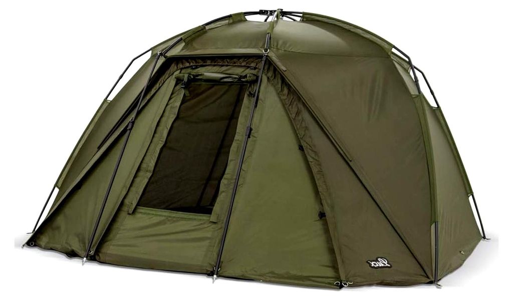 Adler Bivvy Angelzelt für 1-2 Personen - kompaktes, wasserdichtes Karpfenzelt mit Schnellaufbau und herausnehmbarer Bodenplane