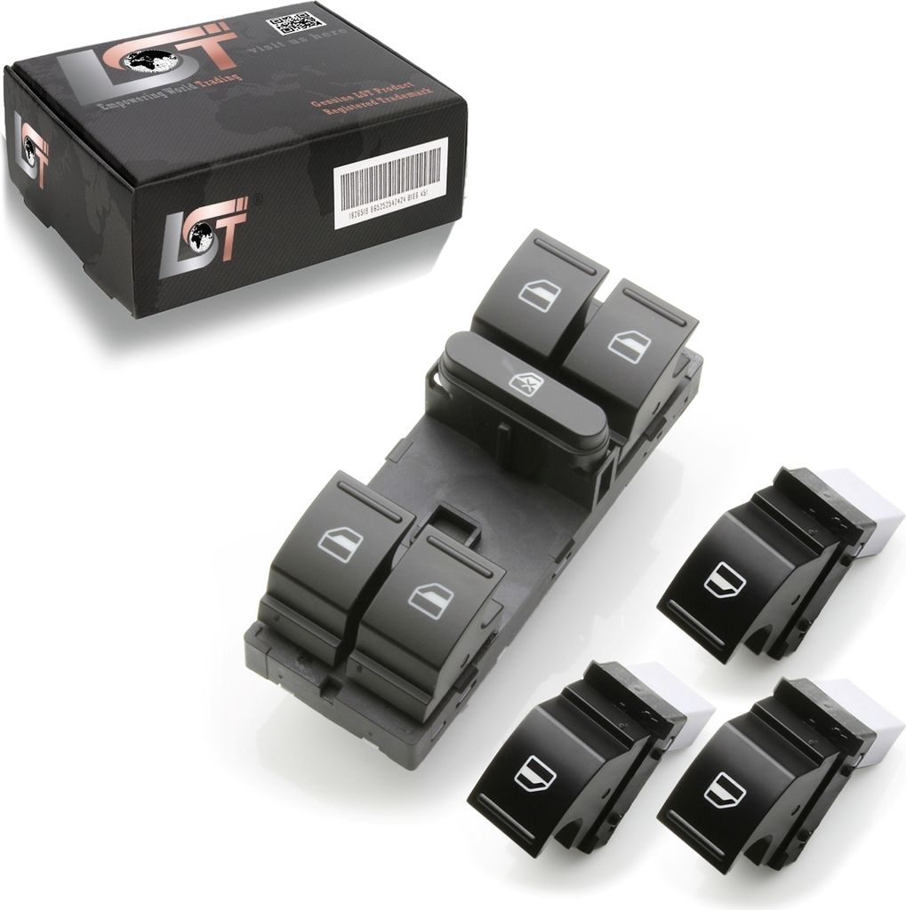 4x Fensterheber Schalter vorne hinten Set für Skoda Fabia II Roomster Superb 3T