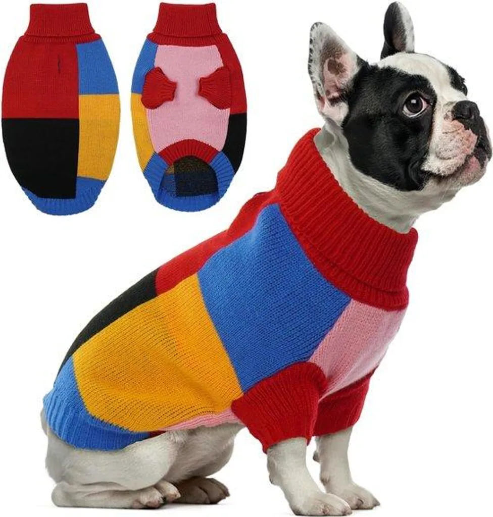 Pull pour chien en tricot doux confortable taille M coloris gris chiné