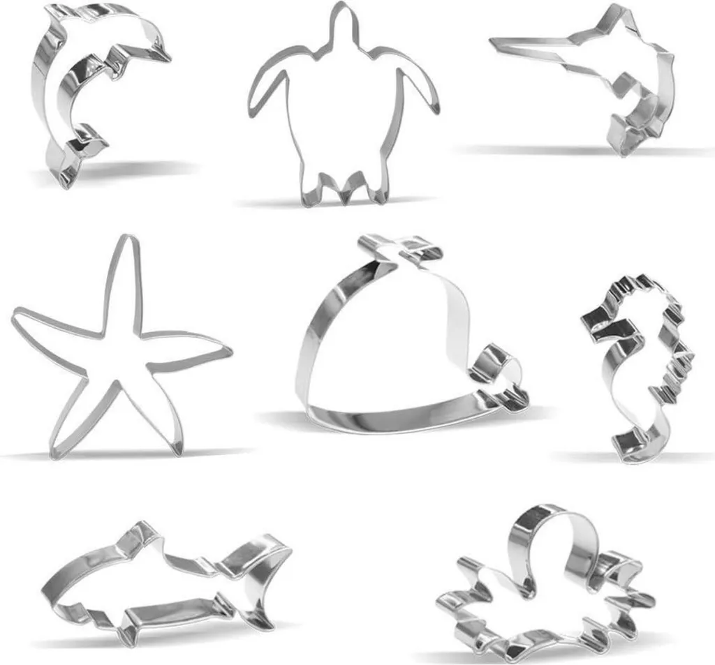 Set Formine Mare 8 Pezzi per Biscotti e Decorazioni Party Ocean