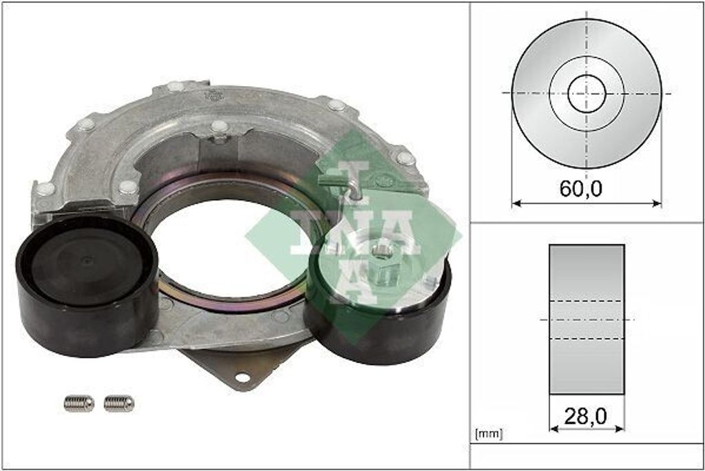 INA 534 0707 10 Riemenspanner Keilrippenriemen für HYUNDAI Produktbild 