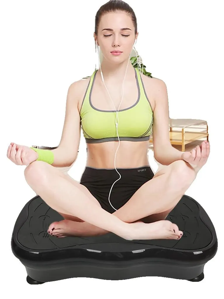 Machine à plateforme vibrante noir fitness à domicile modèle Pro-Vibe