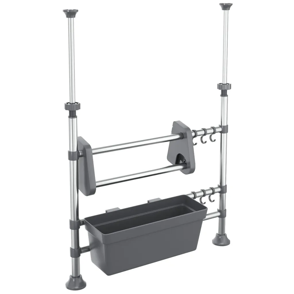 Support Cuisine Aluminium Extensible - Organiseur Robuste et Inoxydable