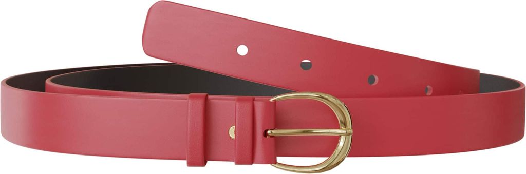 Damen Leder Gürtel 40mm Jeans Hosen Rindleder 30646 Rot 90 cm