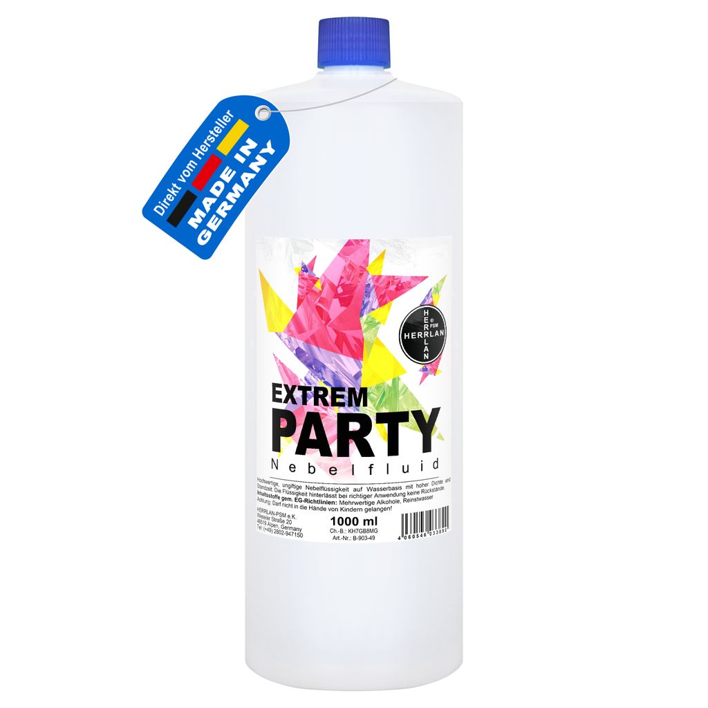 EXTREM PARTY Outdoor Nebelfluid 1000 ml wasserbasierte Produktbild 