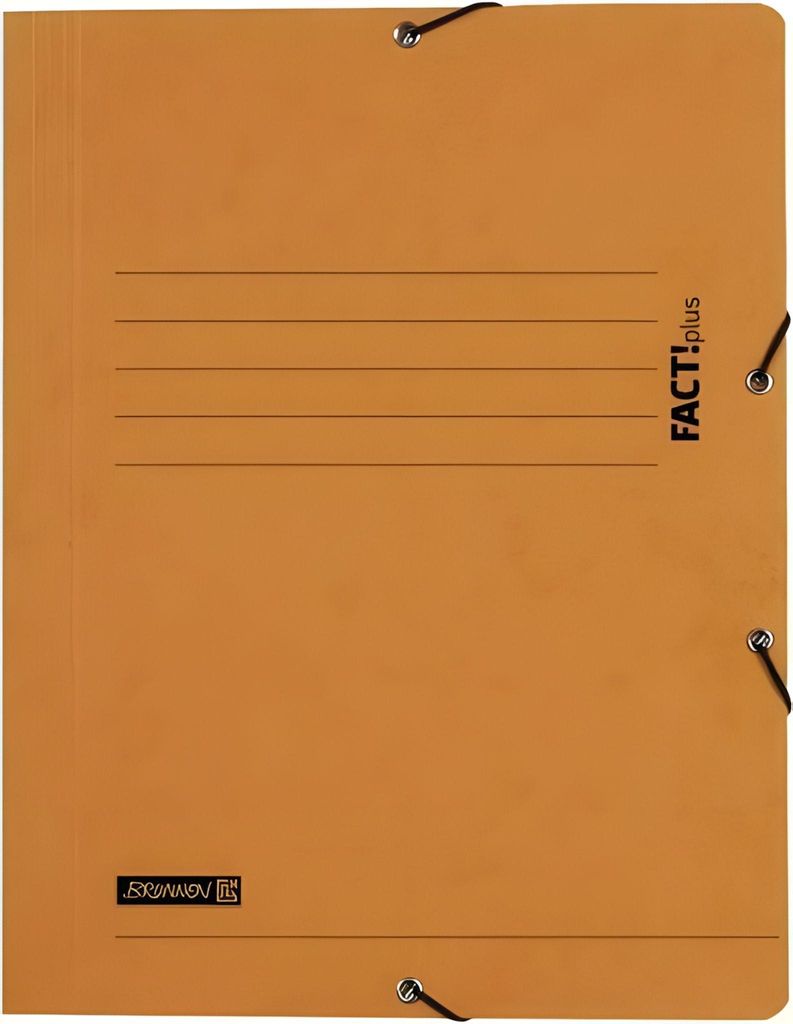 BRUNNEN Sammelmappe A4 FACT! orange Gummizug 102015440 Produktbild 