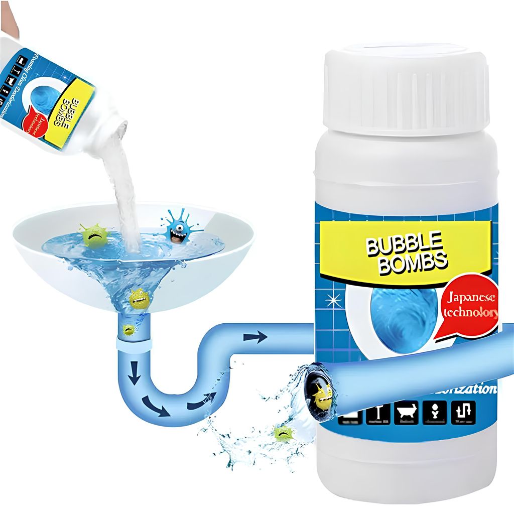 El limpiador de desagües Bubble Bombs de 100 g es efectivo Imagen del producto 