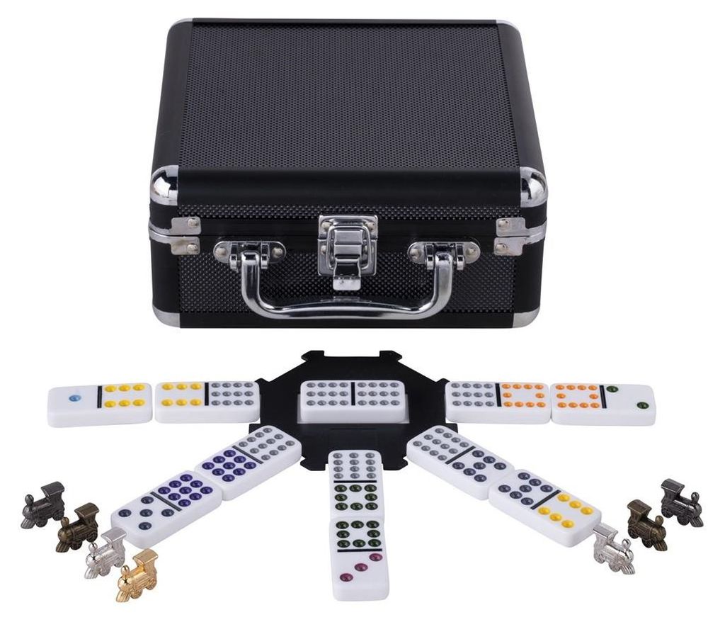 Engelhart Games Domino Mexican Train Doppel 12 Luxus Aluminium Koffer