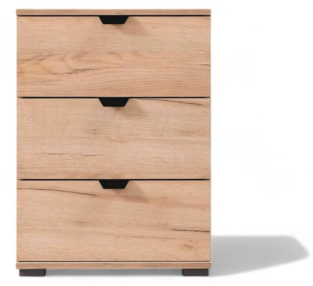 Table de chevet artisanale chêne clair - Finition bilaminée durable