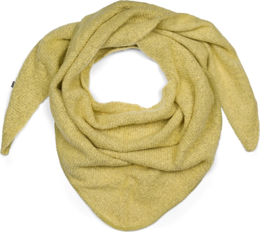 styleBREAKER Damen Großer Strick Dreieck Schal einfarbig meliert | Weiches warmes Winter Dreiecktuch | Strickschal aus Viskose Wolle für kuschlig...