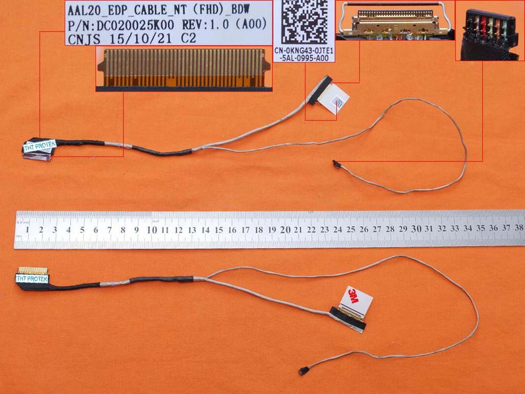 Displaykabel Bildschirm cable 30-PIN version 2 FHD kompatibel für Dell Inspiron 15-5558