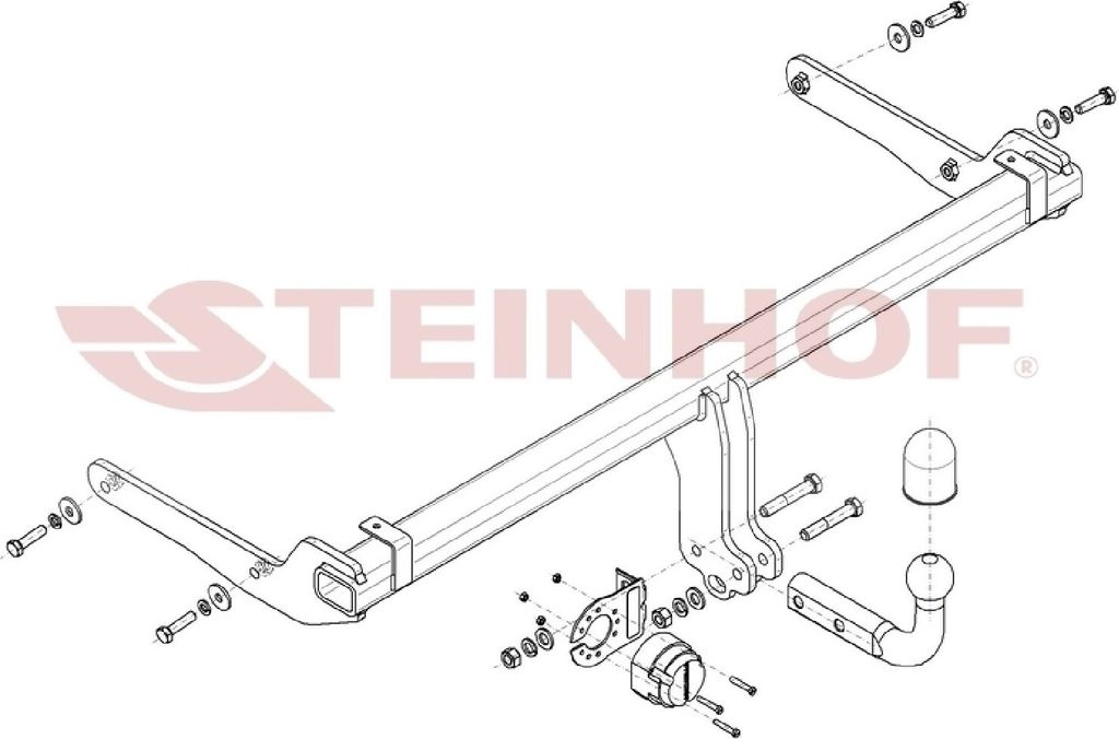 Z548329 Anhängerkupplung passend für VW Golf VIII 07/2019- starr