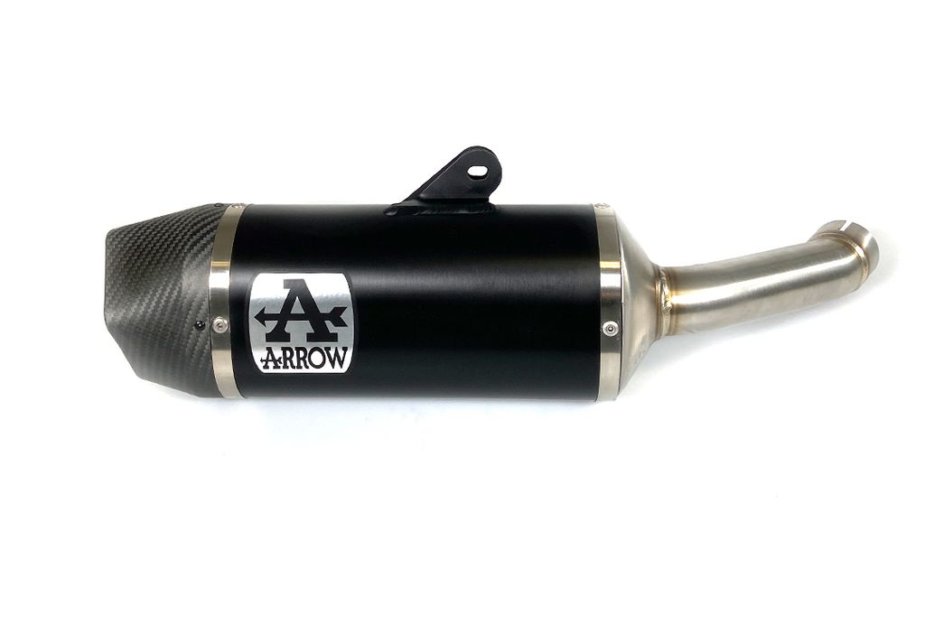 ARROW Indy-Rennschalldämpfer Slip-On aus Aluminium Endkappe Husqvarna Svartpilen Vitpilen