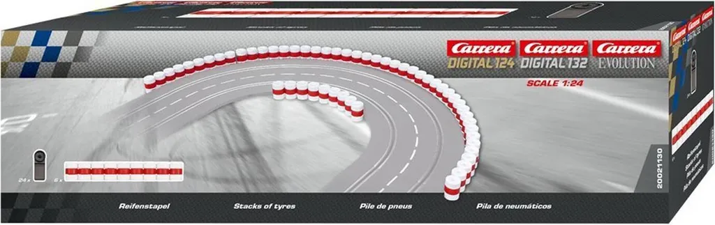 Carrera Reifenstapel 1:24 - Lot de piles de pneus pour circuit de course