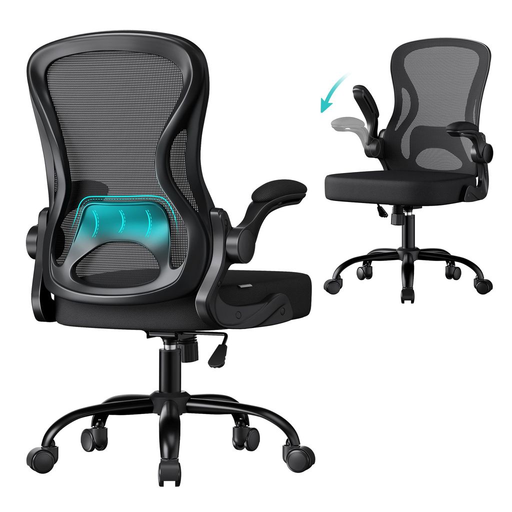 SONGMICS Bürostuhl ergonomisch, Drehstuhl mit Netzgewebe, Produktbild 