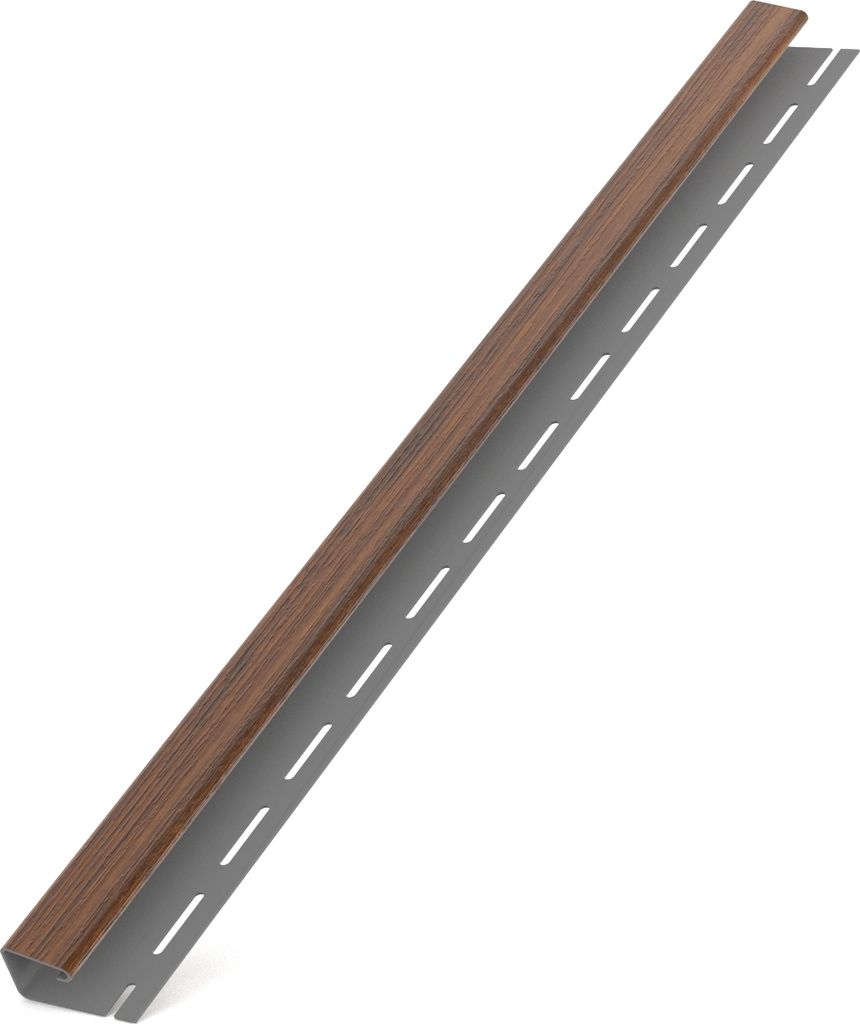 Kunststoffpaneele Nussbaum Classic B-1,50m Wandpaneele Deckenpaneele Abschlussleiste J 1,50m