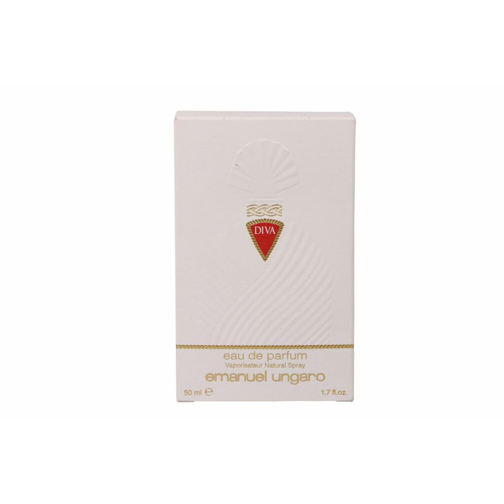 A white box of perfume with gold accents and the brand name "DIVA" in red.