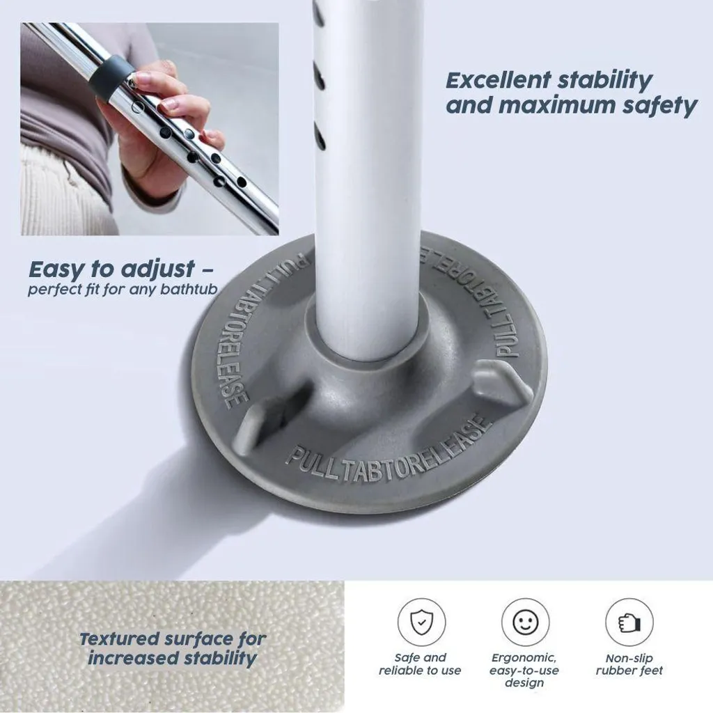 Siège de bain ergonomique réglable Linomag avec dossier réversible