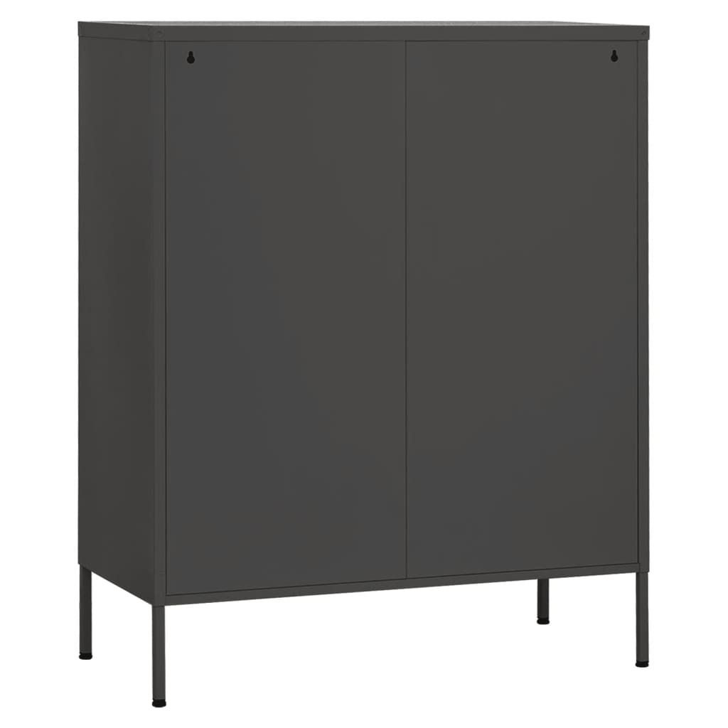 vidaXL Lagerschrank Anthrazit 80x35x101,5 cm Stahl Produktbild 
