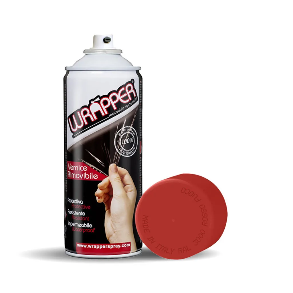 Liquid Wrap Rosso Fuoco RAL 3000 | Spray Removibile Car Styling