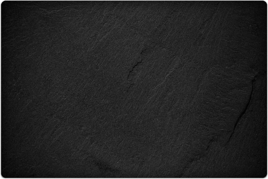 Küchenmatte 120x180 cm Vinylmatte Bodenmatte Dekoration - schwarze Stein