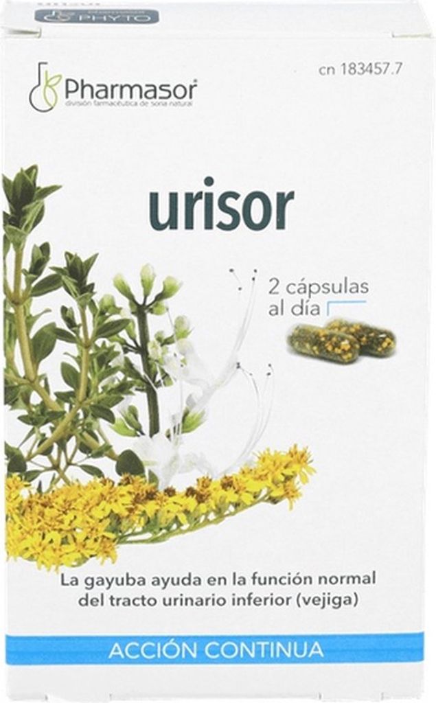 Homeosor Urisor effetto a lunga durata 30 capsule Immagine del prodotto 
